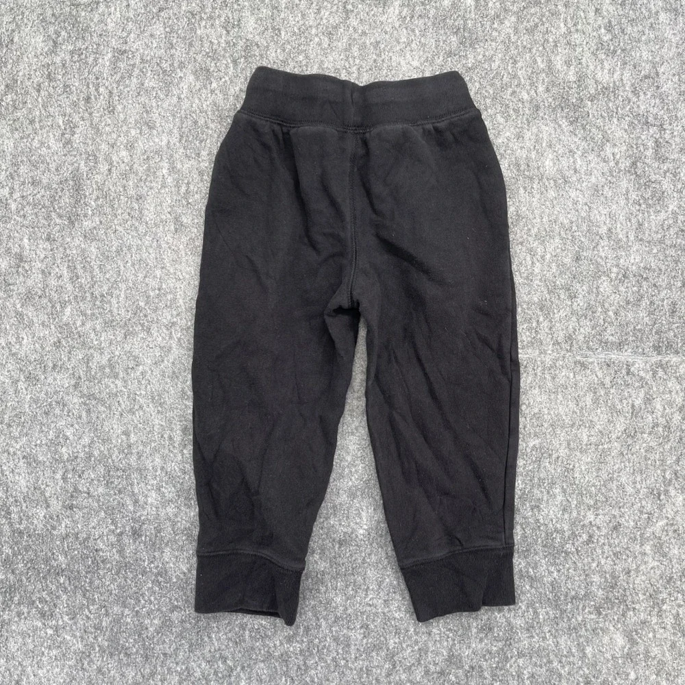 Gap Sweatpants Kids  XS Jogger Bundle Gray Black Fleece 2 Pack